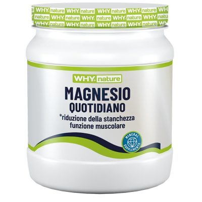 WhyNature Magnesio Quotidiano 300 g Senza Glutine e Lattosio