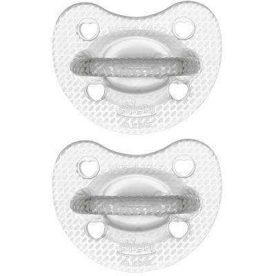 Chicco Succhietto Silicone Crystal Azzurro 6-16 mesi - 2 pezzi