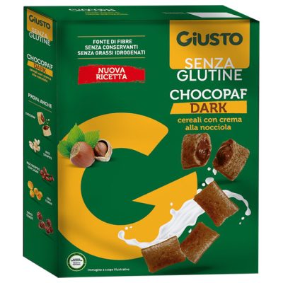 GIUSTO SENZA GLUTINE CHOCOPAF DARK 250 G