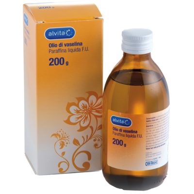 ALVITA OLIO DI VASELINA PARAFFINA LIQUIDA FU 200 G