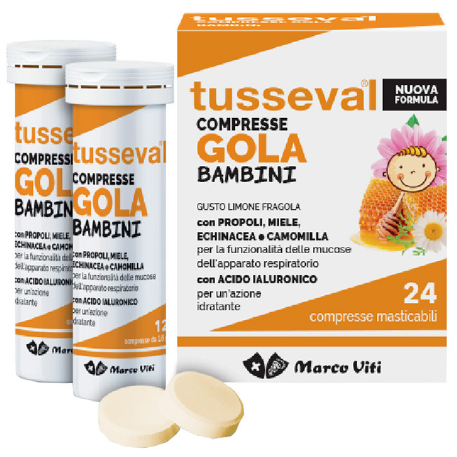 Tusseval Gola Bambini 24 Compresse