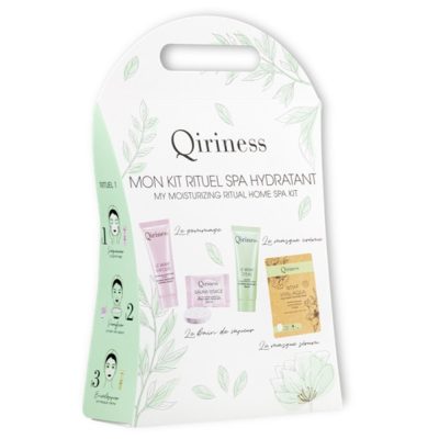 Qiriness Kit Ritual Idratante (Exfolys + Sauna Visage + Wrap d'Eau + Wrap Hyal Aqua)