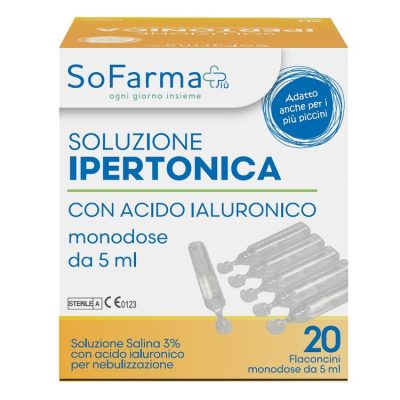 Soluzione Ipertonica 3% Acido Ialuronico 20 flaconi 5 ml