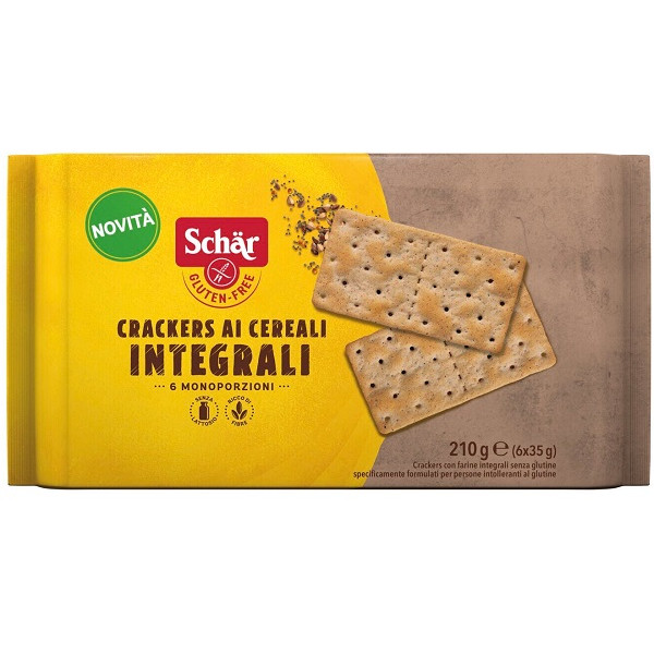 SCHAR CRACKERS CEREALI INTEGRALI 6 PEZZI DA 35 G