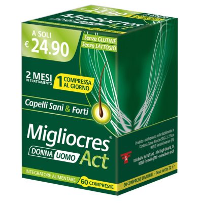 MIGLIOCRES ACT 60 COMPRESSE DIVISIBILI
