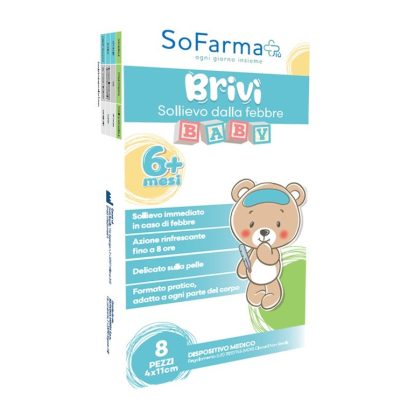BRIVI' SOLLIEVO DALLA FEBBRE 4X11 CM 8 PEZZI SOFARMAPIU'
