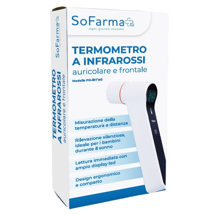 TERMOMETRO INFRAROSSI FRONTALE/AURICOLARE SOFARMAPIU'