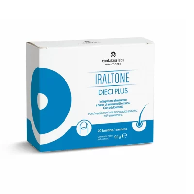 Iraltone Dieci Plus 20 Bustine Capelli Unghie Pelle Aminoacidi Zinco