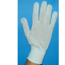 GUANTO IN COTONE BIANCO 7,5