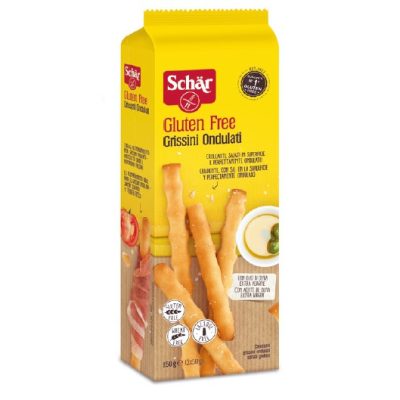 SCHAR GRISSINI ONDULATI SALATI IN SUPERFICIE 3 PORZIONI DA 50 G