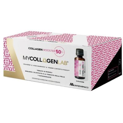 MYCOLLAGENLAB COLLAGEN BOOSTER 50+ 14 FLACONI DA 25 ML CON EDULCORANTE SENZA GLUTINE E LATTOSIO