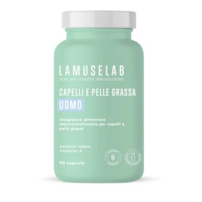 LAMUSELAB CAPELLI E PELLE GRASSA UOMO 90 CAPSULE