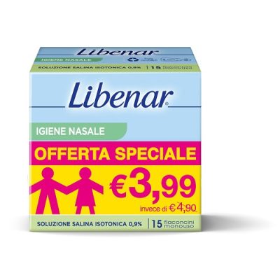 SOLUZIONE ISOTONICA LIBENAR 15 FLACONCINI DA 5 ML TAGLIO PREZZO