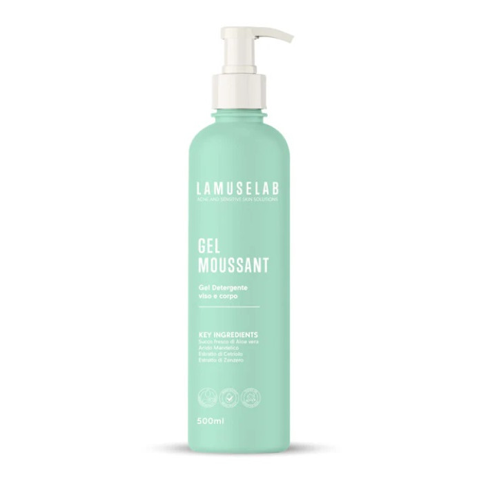 LAMUSELAB GEL MOUSSANT DETERGENTE VISO E CORPO 500 ML