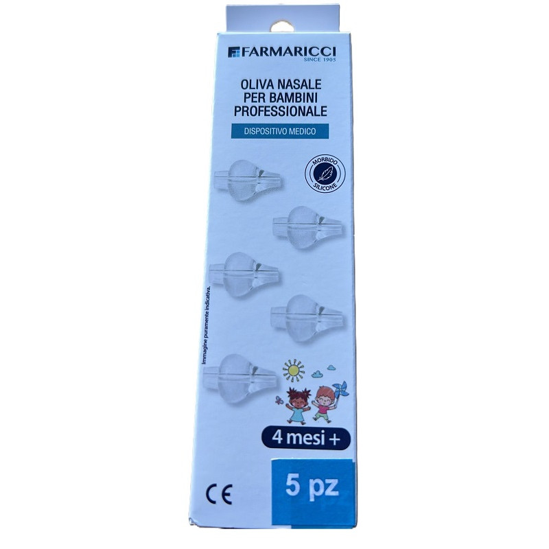 OLIVA NASALE PER BAMBINI PROFESSIONALE 4 MESI+ 5 PEZZI