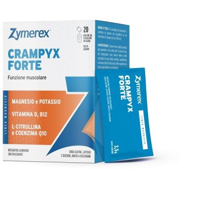ZYMEREX CRAMPYX FORTE 20 BUSTINE DA 3,5 G GUSTO AGRUMI CON EDULCORANTE SENZA ZUCCHERI SENZA GLUTINE SENZA LATTOSIO
