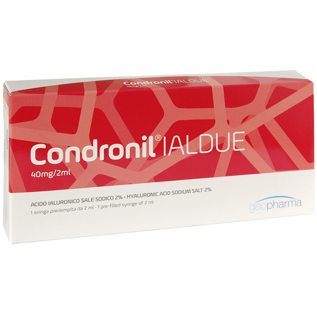 SIRINGA INTRA-ARTICOLARE CONDRONIL IALDUE PRERIEMPITA ACIDOIALURONICO SALE SODICO 40 MG 2 ML