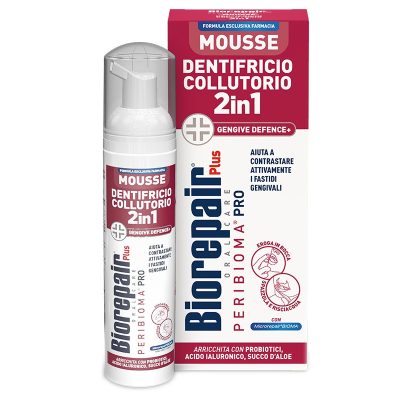 BIOREPAIR PLUS MOUSSE DENTIFRICIO COLLUTORIO 2 IN 1 GENGIVE80 ML