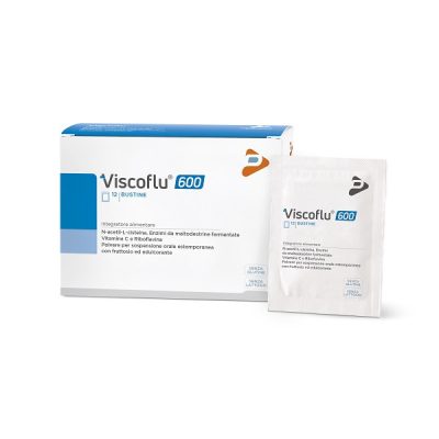 VISCOFLU 600 12 BUSTINE DA 3 G CON FRUTTOSIO ED EDULCORANTESENZA GLUTINE SENZA LATTOSIO